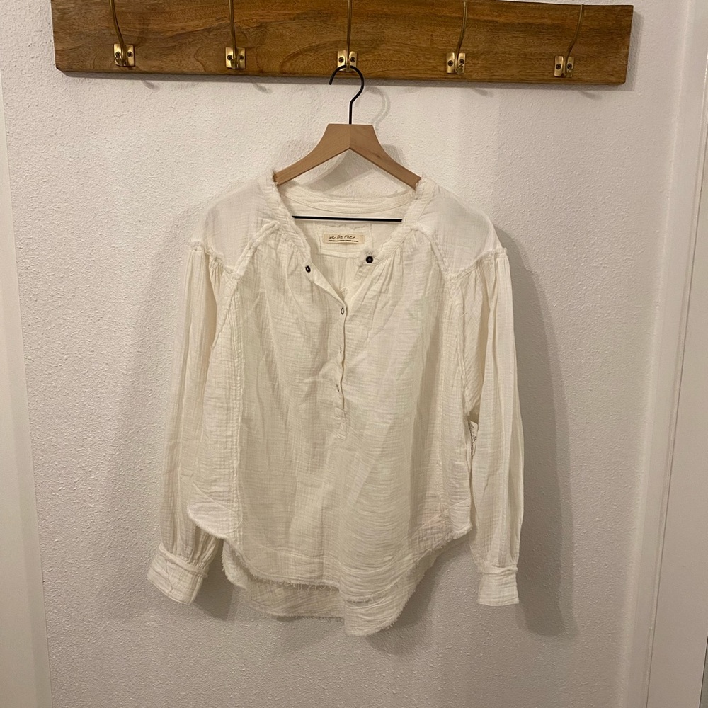 NWT Free People Ivory White Top